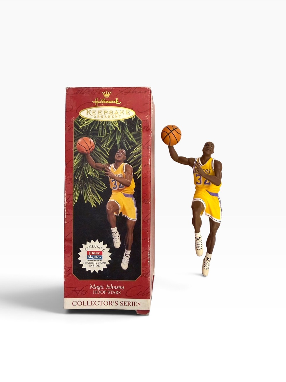 Magic Johnson Hallmark Keepsake Hoop Stars Collector’s Series Hanging Ornament